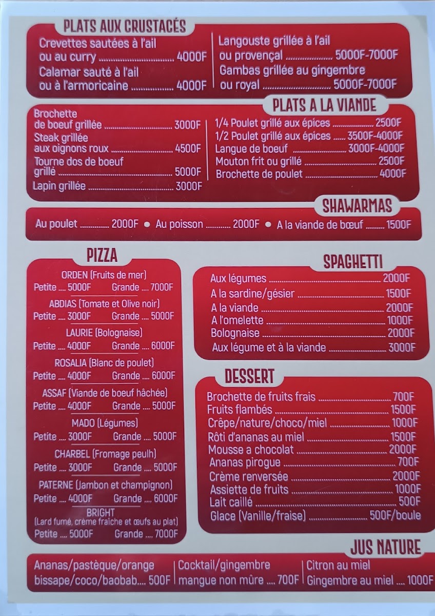 Menu Chez Chef Paterne-7